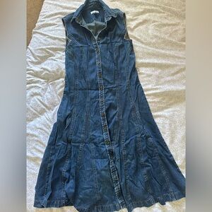 Charter Club Blue Denim Shirt Dress